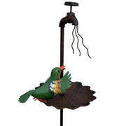Pique de jardin bain d’oiseaux avec oiseau (6) — MD17030