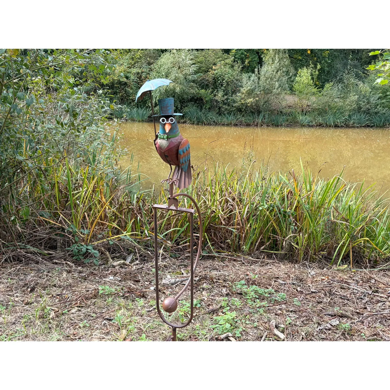 Balancier pigeon avec chapeau et parapluie (6) — MD17031