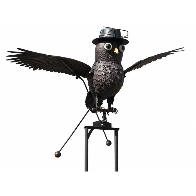 Grand Hibou Volant En Metal (1) — MD17415