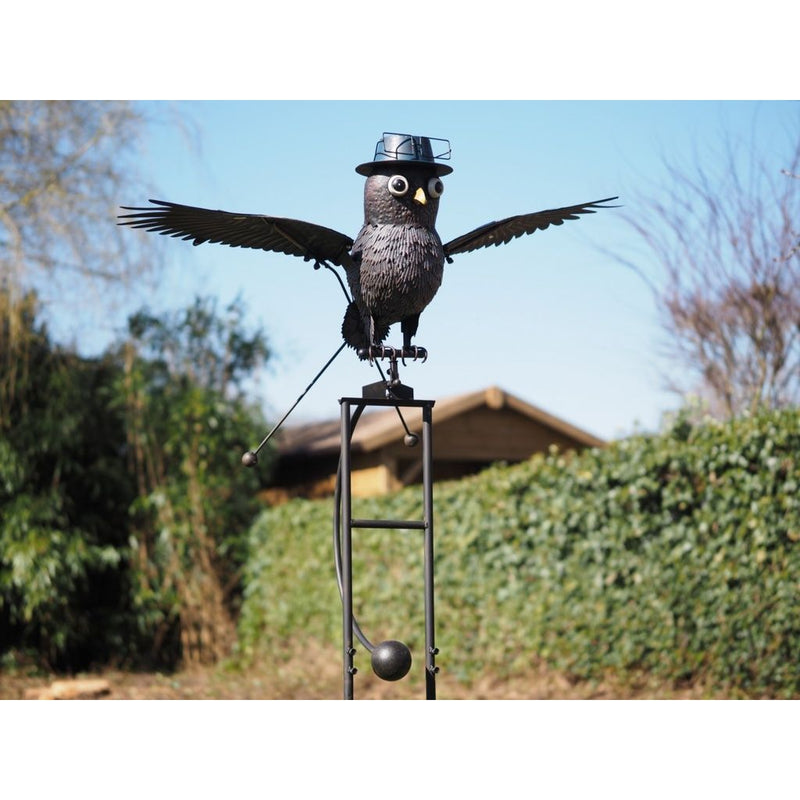 Grand Hibou Volant En Metal (1) — MD17415