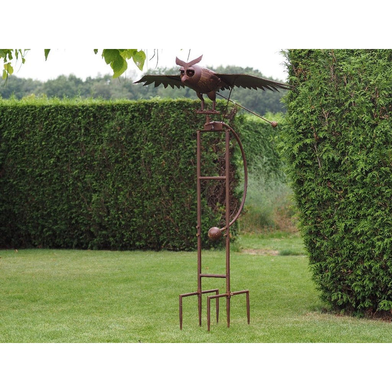 Grand Hibou Volant En Metal (1) — MD17606