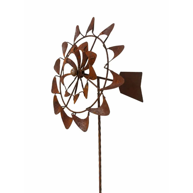 Moulin à vent double avec queue rotative (stake180cm) (5) — MD60001