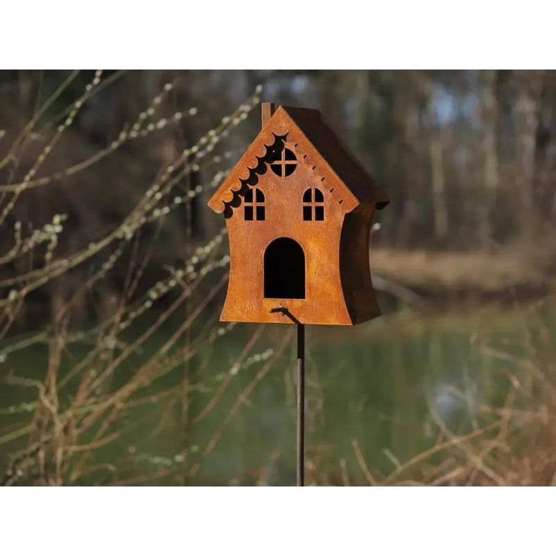Ecorouille Maison d'oiseau sur bâton (2) — MD70019