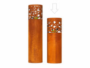 Ecorouille Colonne Lanterne Cœur avec Verre (1) — MD70039