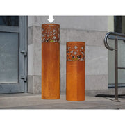 Ecorouille Colonne Lanterne Cœur avec Verre (1) — MD70040