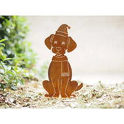 Chiot avec bonnet de Noël Éco-rouille (6) — MD70072