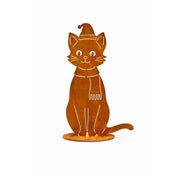 Chat avec bonnet de Noël Éco-rouille (6) — MD70073