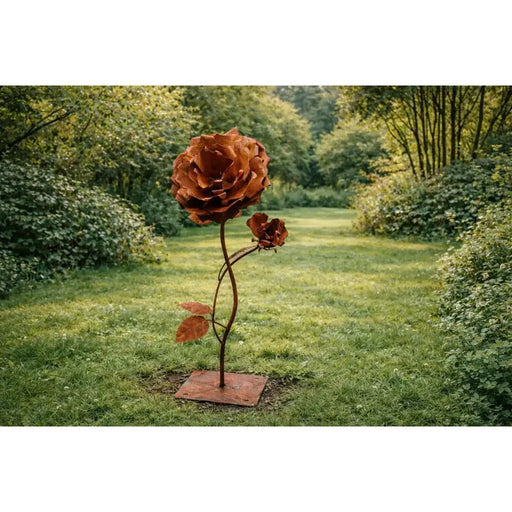 Grande rose sur socle Ecorouille (1) — MD70108
