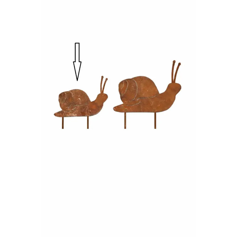 Escargot sur pique de jardin 10 cm (12) — MD70115