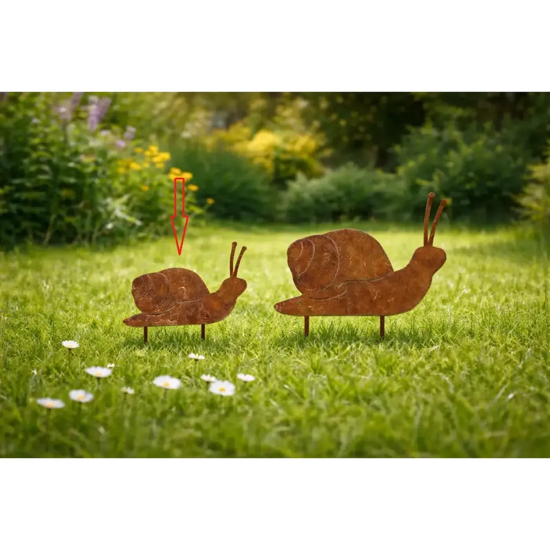 Escargot sur pique de jardin 10 cm (12) — MD70115