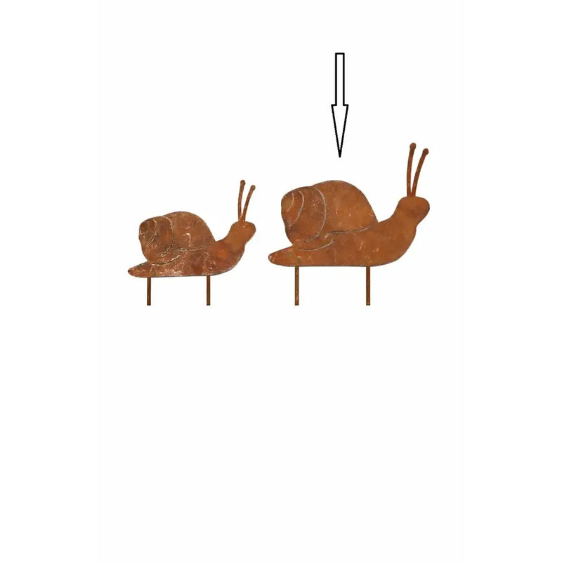 Escargot sur pique de jardin 13 cm (12) — MD70116
