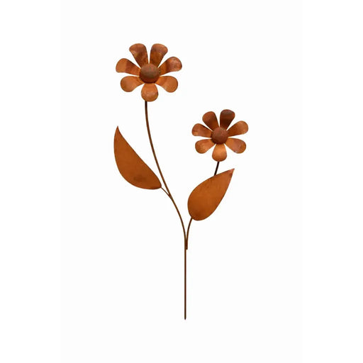 2 Fleurs avec feuille Ecorouille (4) — MD70125