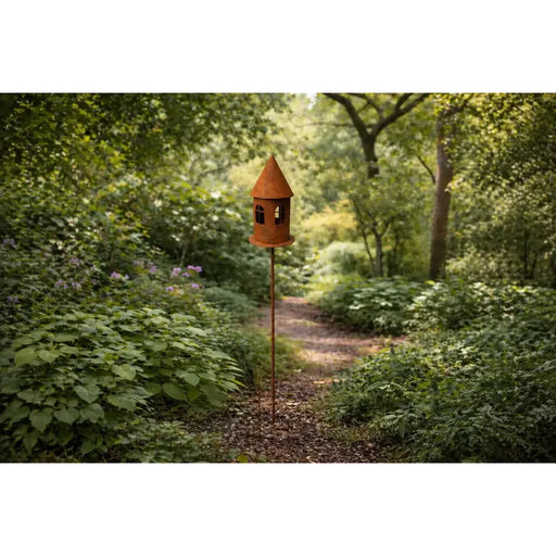 Maison avec petits oiseaux sur pique Ecorouille (2) — MD70137