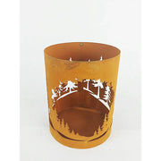 Ecorouille Lanterne forêt avec Verre (2) — MD70158