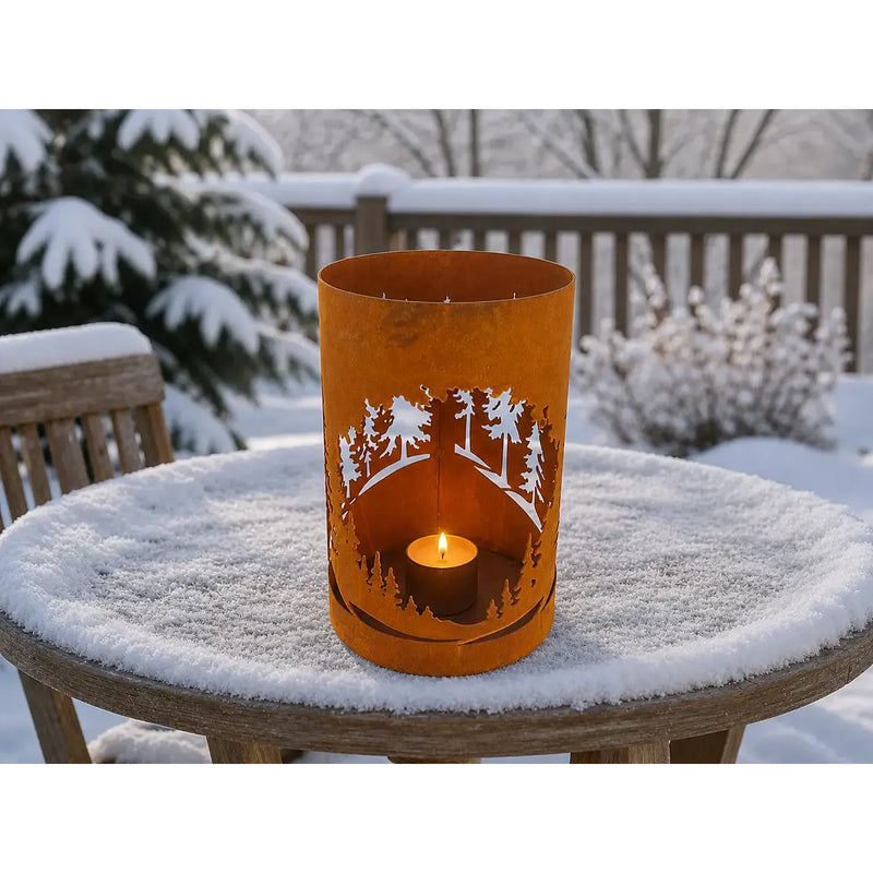 Ecorouille Lanterne forêt avec Verre (2) — MD70158