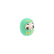 Tierra Zen Daruma Turquoise - Petit, Réussite Scolaire - Fabriqué au Japon KP38