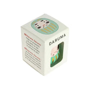Tierra Zen Daruma Turquoise - Petit, Réussite Scolaire - Fabriqué au Japon KP38