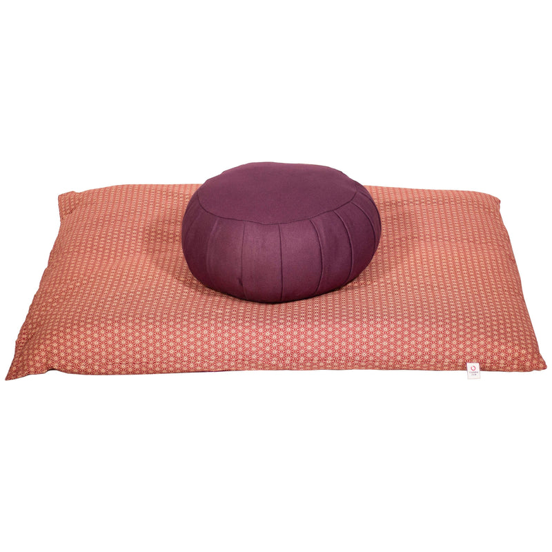 Tierra Zen Zabuton Zabuton Asanoha Grenat 8435131218017 ME020ASWR