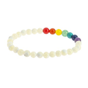 Bracelet-mala 7 Chakras - Nacre