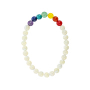 Bracelet-mala 7 Chakras - Nacre
