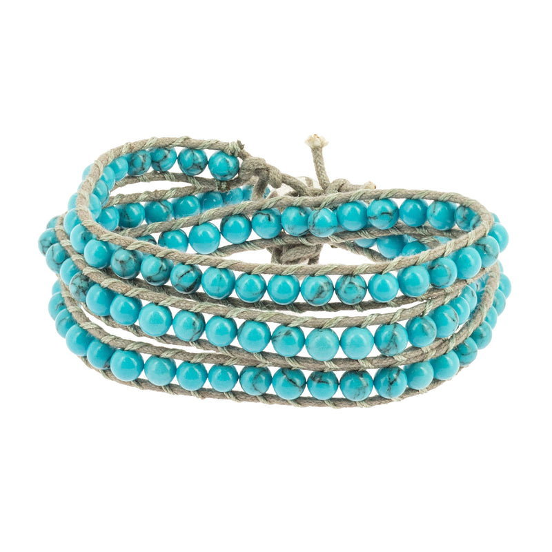 Bracelet Naga Howlite Turquoise