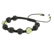 Bracelet Shambala Onyx Noir & Préhnite