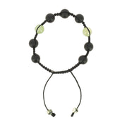Bracelet Shambala Onyx Noir & Préhnite