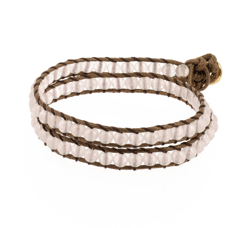 Bracelet Naga Quartz Rose