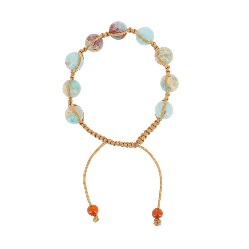 Bracelet Shambala Jaspe Aqua Terra