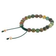 Bracelet-mala Jaspe Océan mat