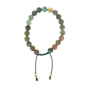 Bracelet-mala Jaspe Océan mat
