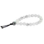 Bracelet-mala Howlite blanche