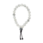 Bracelet-mala Howlite blanche