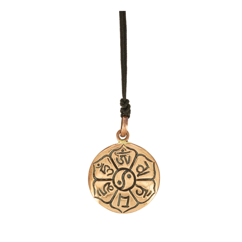 Pendentif Cuivre Mantra tibétain