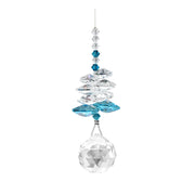 Cascade de Cristal Zircon Bleu