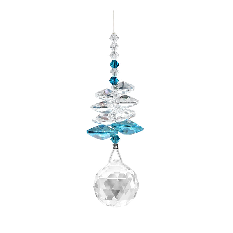 Cascade de Cristal Zircon Bleu