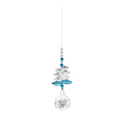 Cascade de Cristal Zircon Bleu