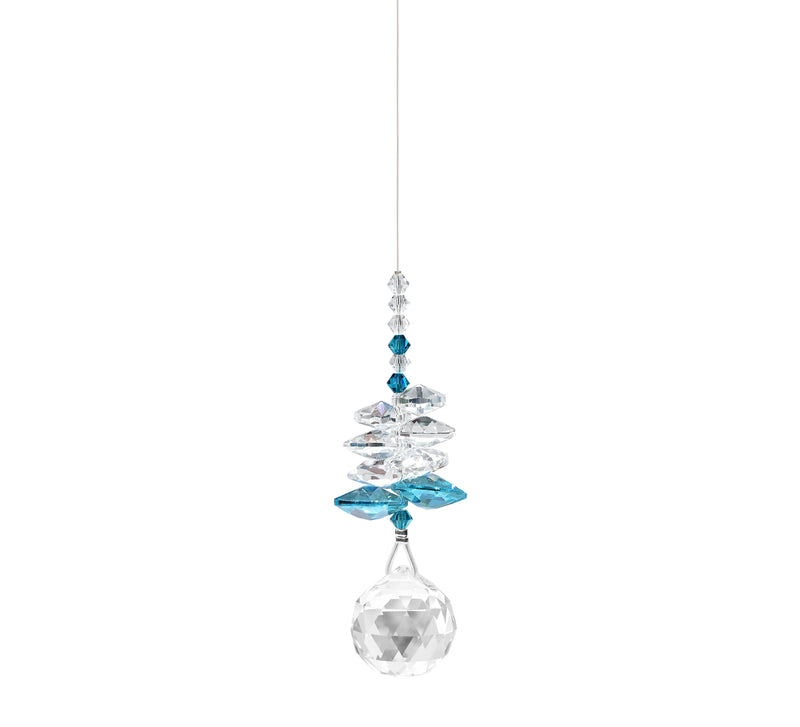 Cascade de Cristal Zircon Bleu