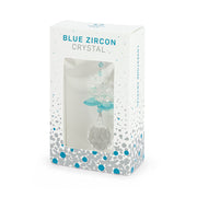 Cascade de Cristal Zircon Bleu
