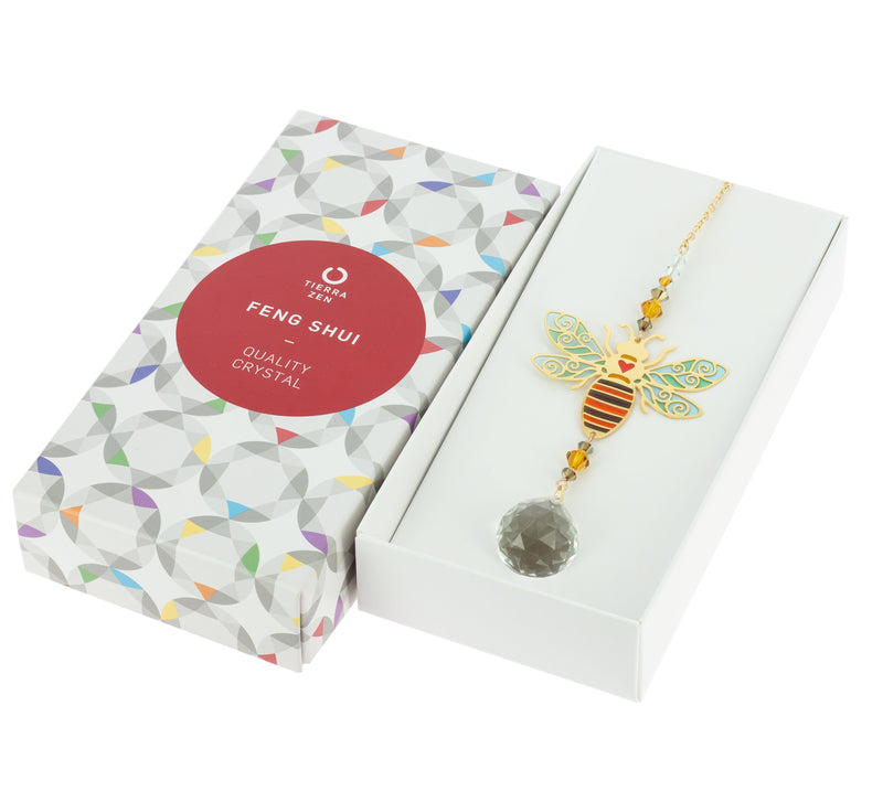 Cristal Feng Shui Abeille d'Or - Prospérité