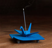 Porte-encens Iwachu Orizuru Bleu