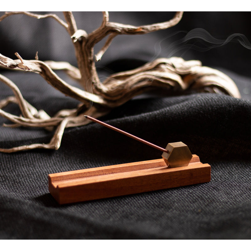 Porte-encens Paramita Hexagone Bronze