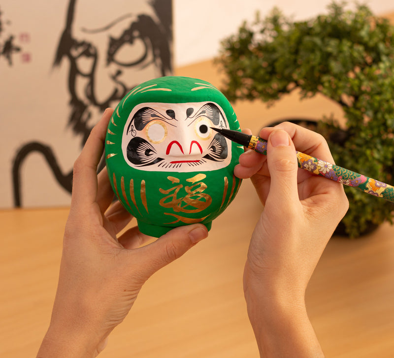 Daruma Traditionnel Vert 12 cm, Santé