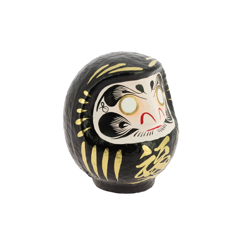 Daruma Traditionnel Noir 12 cm, Protection