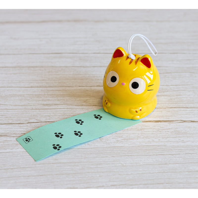 Cloche Fuurin Céramique Neko Blond