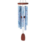 Carillon à Vent Décor Marbré Bleu Azur