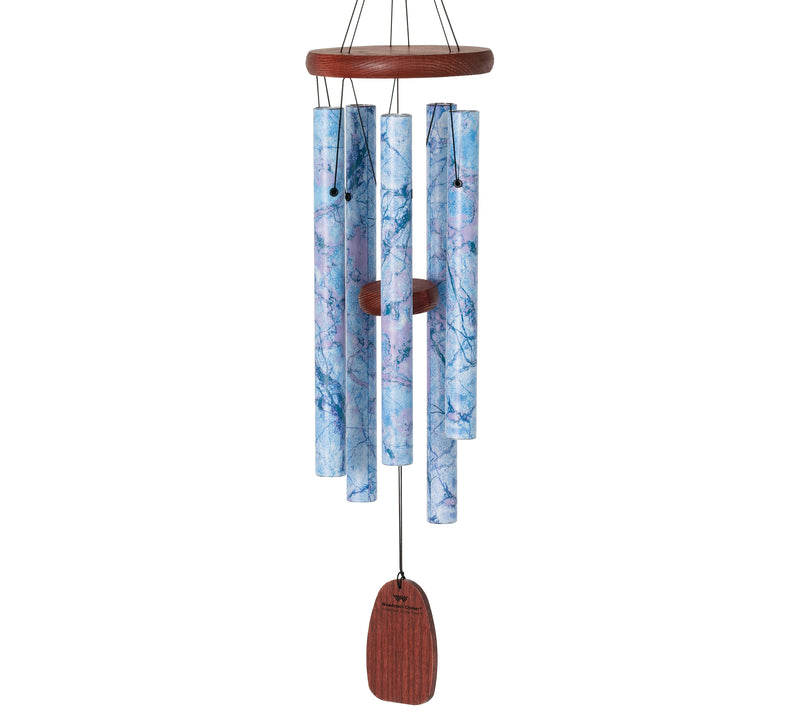 Carillon à Vent Décor Marbré Bleu Azur