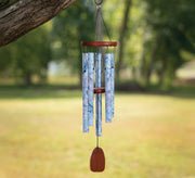 Carillon à Vent Décor Marbré Bleu Azur