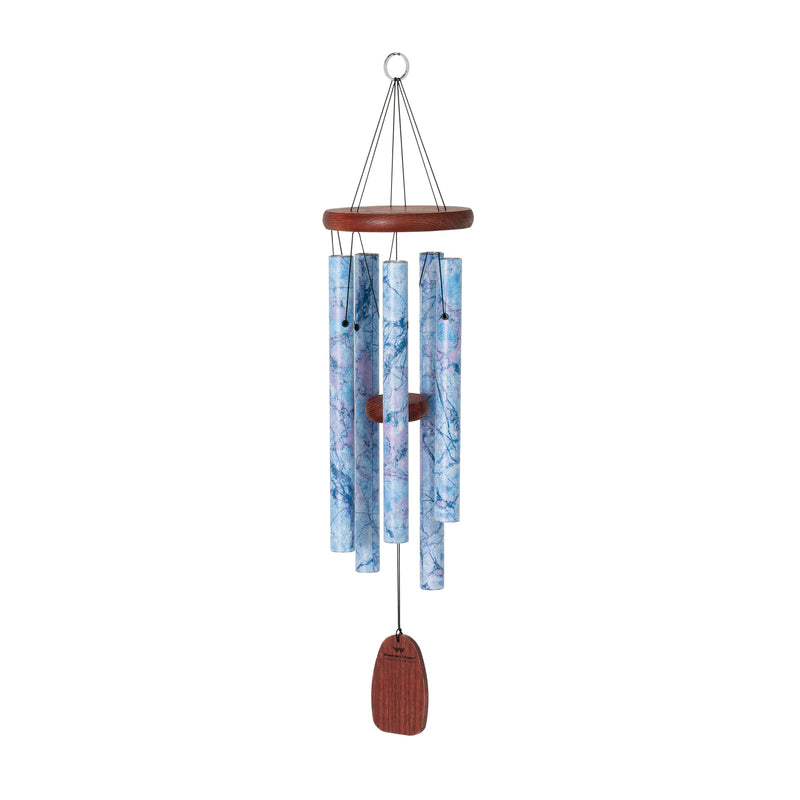 Carillon à Vent Décor Marbré Bleu Azur