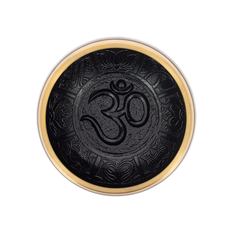 Bol Tibétain Om Noir, 14 cm